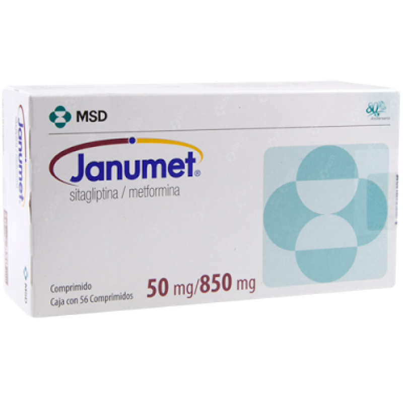 JANUMET 50 MG/850 MG C/28 COMP